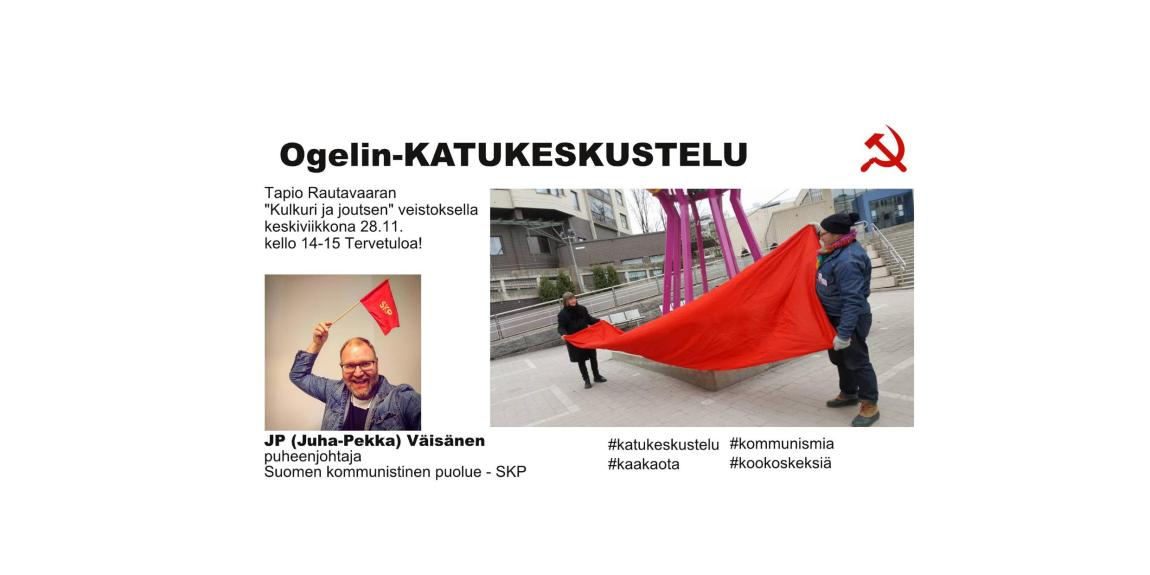 Katukeskustelu, Ogeli, Oulunkylä, Kaakaota, Kommunismia, Kookoskeksiä, JP (Juha-Pekka) Väisänen
