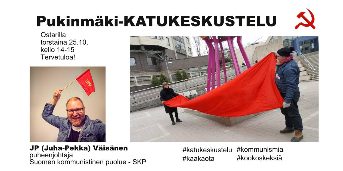 Katukeskustelu, Pukinmäki, JP (Juha-Pekka) Väisänen, SKP
