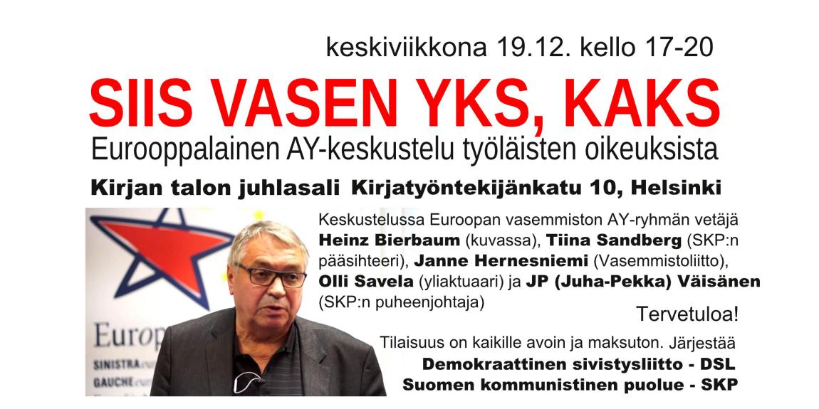 Heinz Bierbaum, Janne Hernesniemi, Olli Savela, Tiina Sandberg, JP (Juha-Pekka) Väisänen, ay-keskustelu