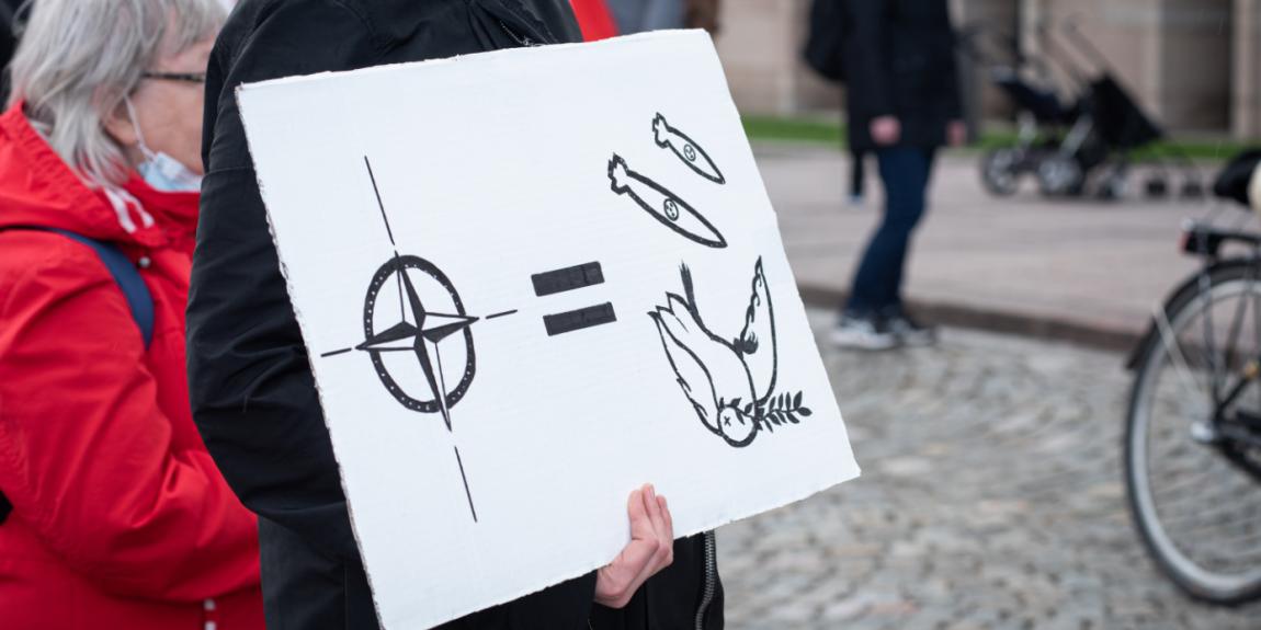 Ei Natolle mielenosoitus Helsinki 15.5.2022 Kuva Emma Grönqvist