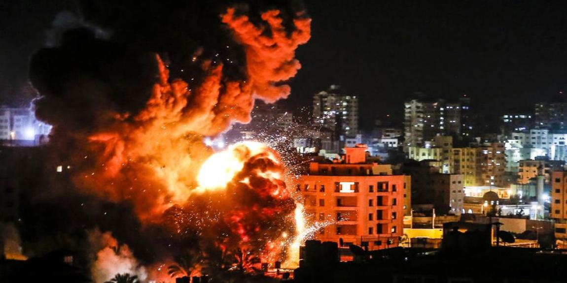 Israel pommitti Gazaa 25.3.2019.