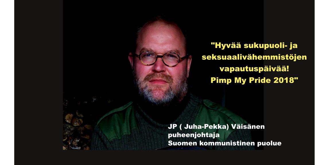 JP (Juha-Pekka) Väisänen, Helsinki Pride 2018, oksettaa