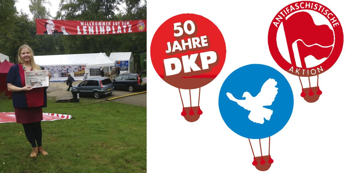 Unsere Zeit festival 2018 DKP Petra Packalen Dortmund