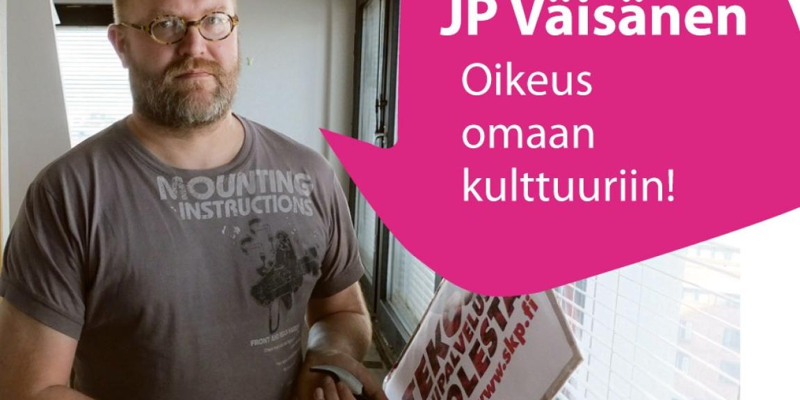 JP Väisänen: " Vuodessa lähes 10 000 asukkaan vauhdilla kasvavalla kaupungilla - Helsingillä on luonnollinen tarve järjestää kulttuuripalveluja erilaisille vähemmistöille"