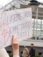 "For the sake of our children, we do not want war." Picture: Emma Grönfors