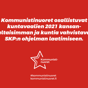 Kommunistinuoret osallistuvat SKP:n kuntavaaliohjelman laatimiseen.