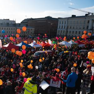 STOP NYT mielenosoitus helmikuu 2024 Helsinki Finland kuva Emma Grönqvist