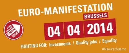 SKP:n puheenjohtaja JP Väisänen 4.4. EAY:n toimintapäivänä Helsingissä: "Tänään eurooppalaisena ay-toimintapäivänä on hyvä olla omiin ay-yhteyksiin yhteydessä ja vaatia politiikan suuntaa muutettavaksi."