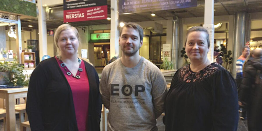 Ehdokkaat Petra Packalén (SKP) ja Jaakko Perttunen (EOP)