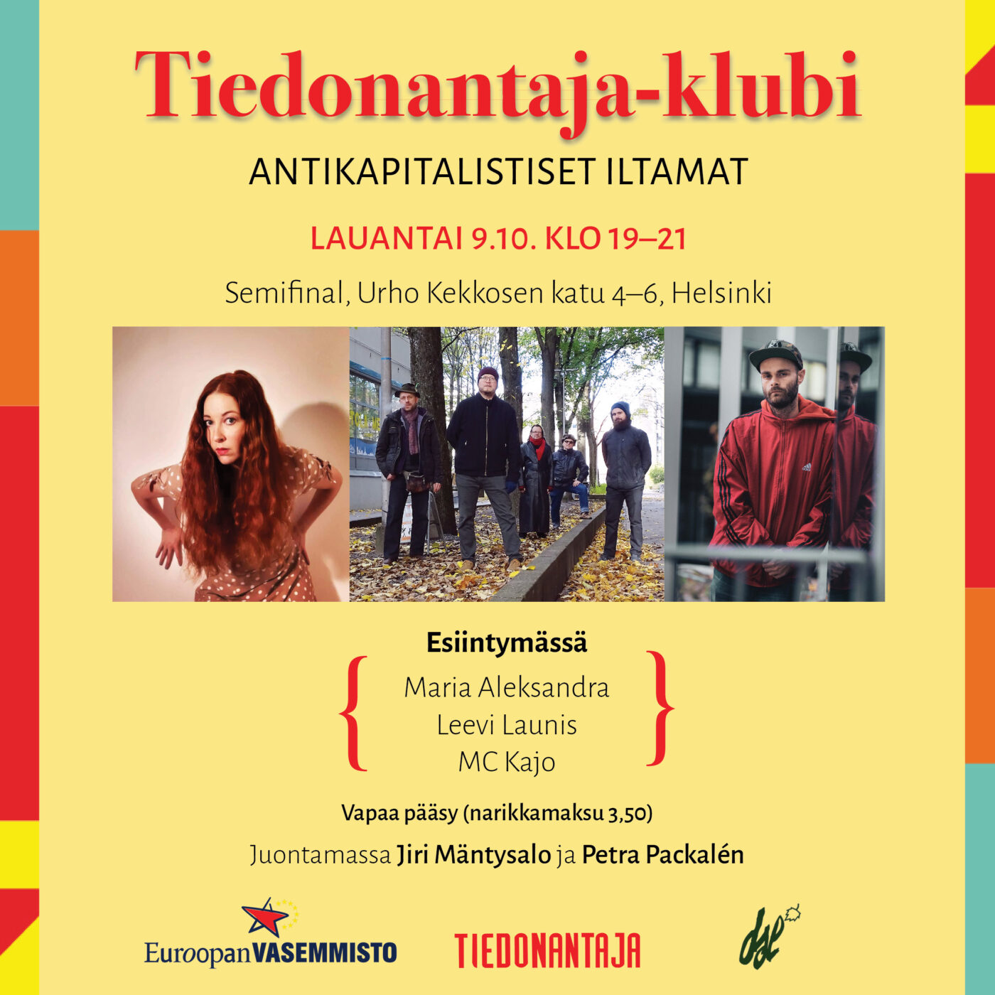 Tiedonantaja-klubi lokakuu 2021 somemainos