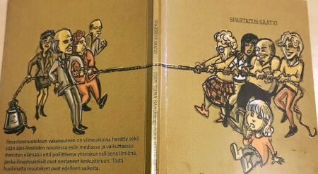 Kuvassa on Spartacus-säätiön Mikä meitä estää?-pamfletin kansi.