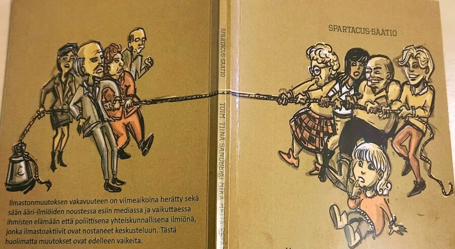 Kuvassa on Spartacus-säätiön Mikä meitä estää?-pamfletin kansi.