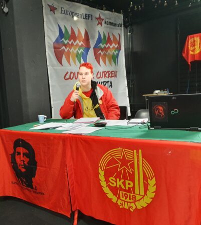 Jiri Mäntysalo on Kommunistinuorten puheenjohtaja