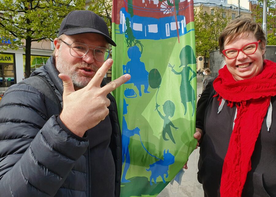Chairman Väisänen and Secretary General Sandberg of the CPF.