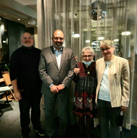 SKP:n rauhanryhmän Mervi Grönfors tapasi Palestiinan suurlähettilään