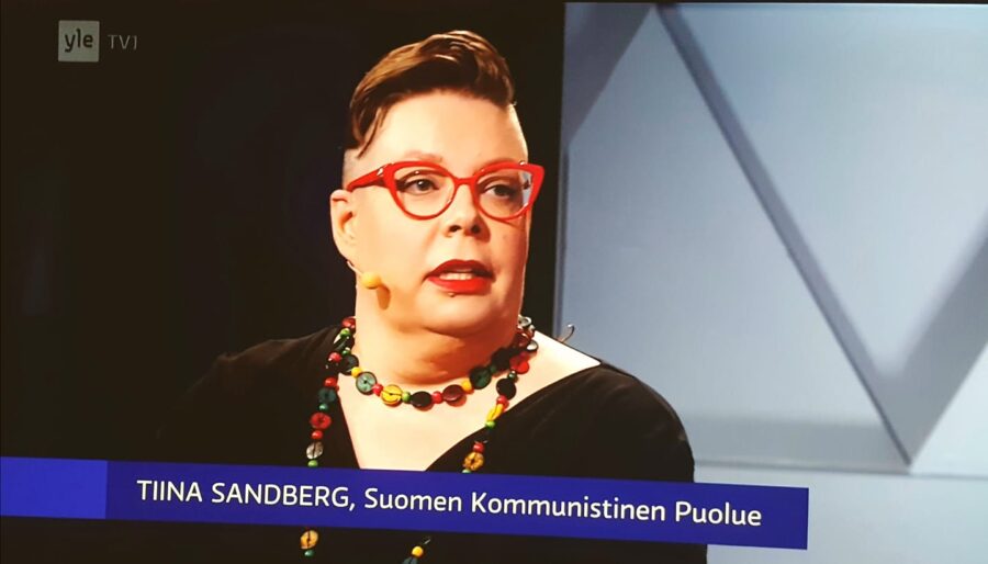 Tiina Sandberg Ylen lähetyksessä