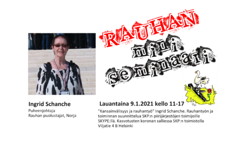 Ingrid Schanche on Norjan rauhanpuolustajien puheenjohtaja