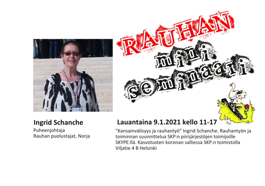 Ingrid Schanche on Norjan rauhanpuolustajien puheenjohtaja