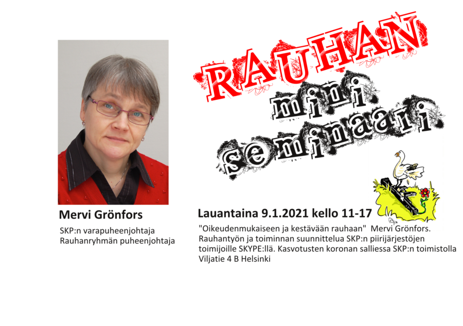 SKP:n varapuheenjohtaja Mervi Grönfors