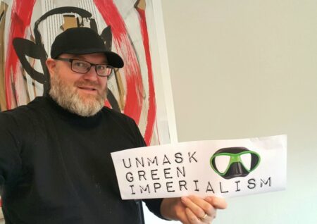 SKP:n puheenjohtaja JP (Juha-Pekka) Väisänen avaa Paljastetaan vihreä imperialismi kampanjan