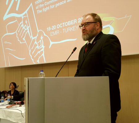 JP (Juha-Pekka) Väisänen chairperson of the Communist Party of Finlad