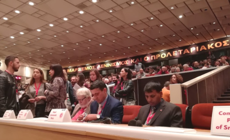 Maailman kommunististen ja työväenpuolueiden 20. kokous alkamassa Ateenassa.