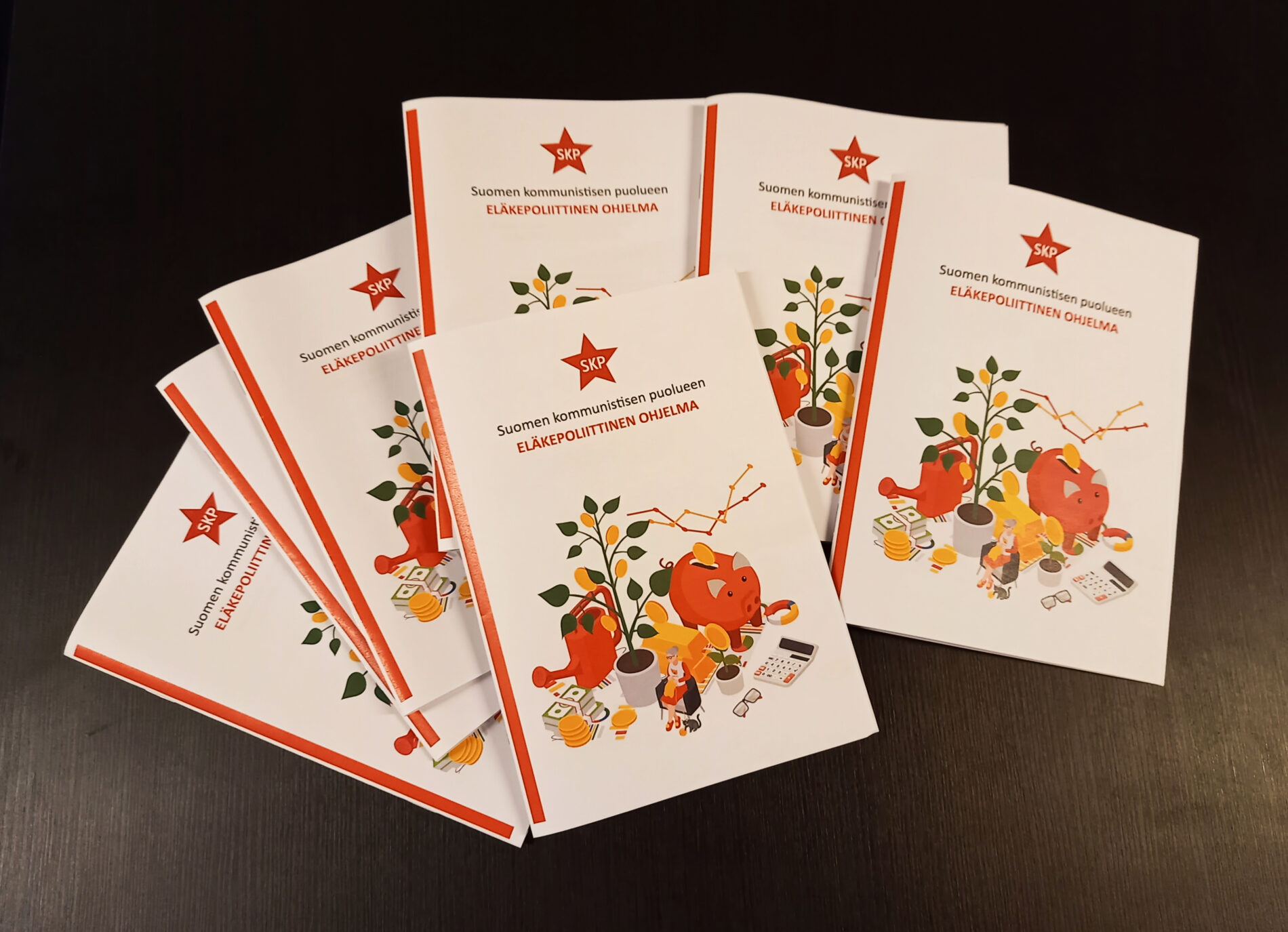 Ohjelmavihkosia SKP:n eläkepoliittisesta ohjelmasta