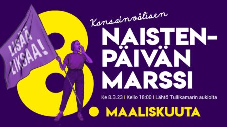 Tampereen Naistenpäivän marssin mainoskuva