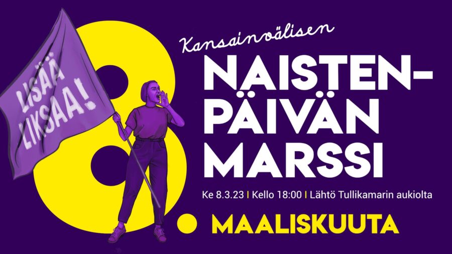 Tampereen Naistenpäivän marssin mainoskuva
