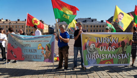 Turkki ulos Kurdistanista mielenosoitus Helsinki 3.7.2021