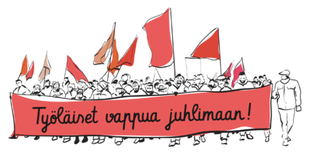 Työläiset vappua juhlimaan kuva Tiedonantaja