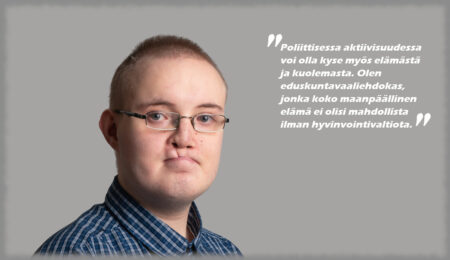 Arvo Lehtomäki katsoo kameraan.
