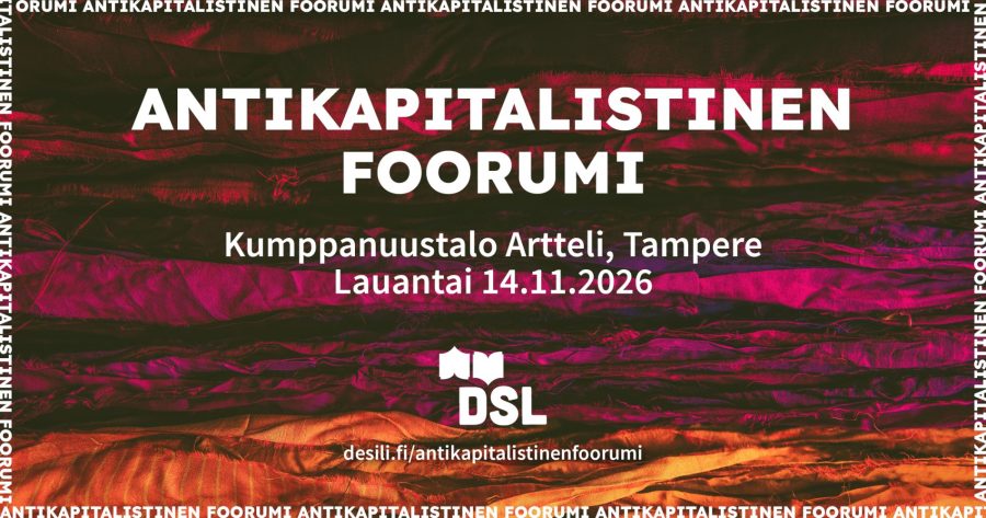 Antikapitalistinen foorumi 2026 banneri