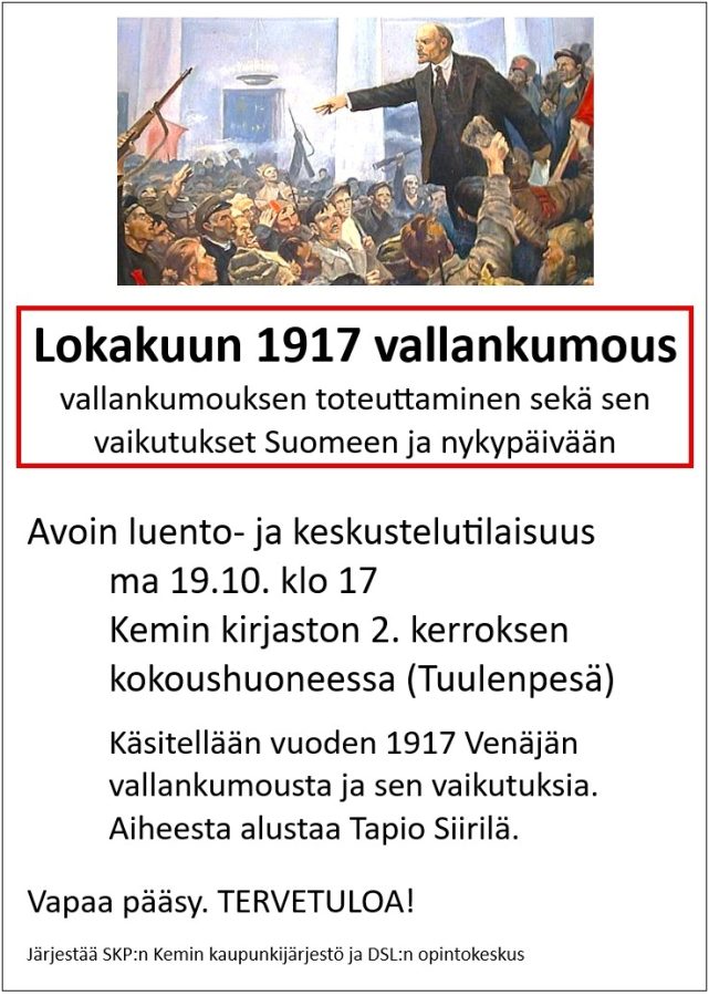 SKP Kemi Mainos Opinto 2026 10 19 Lokakuu Reunat